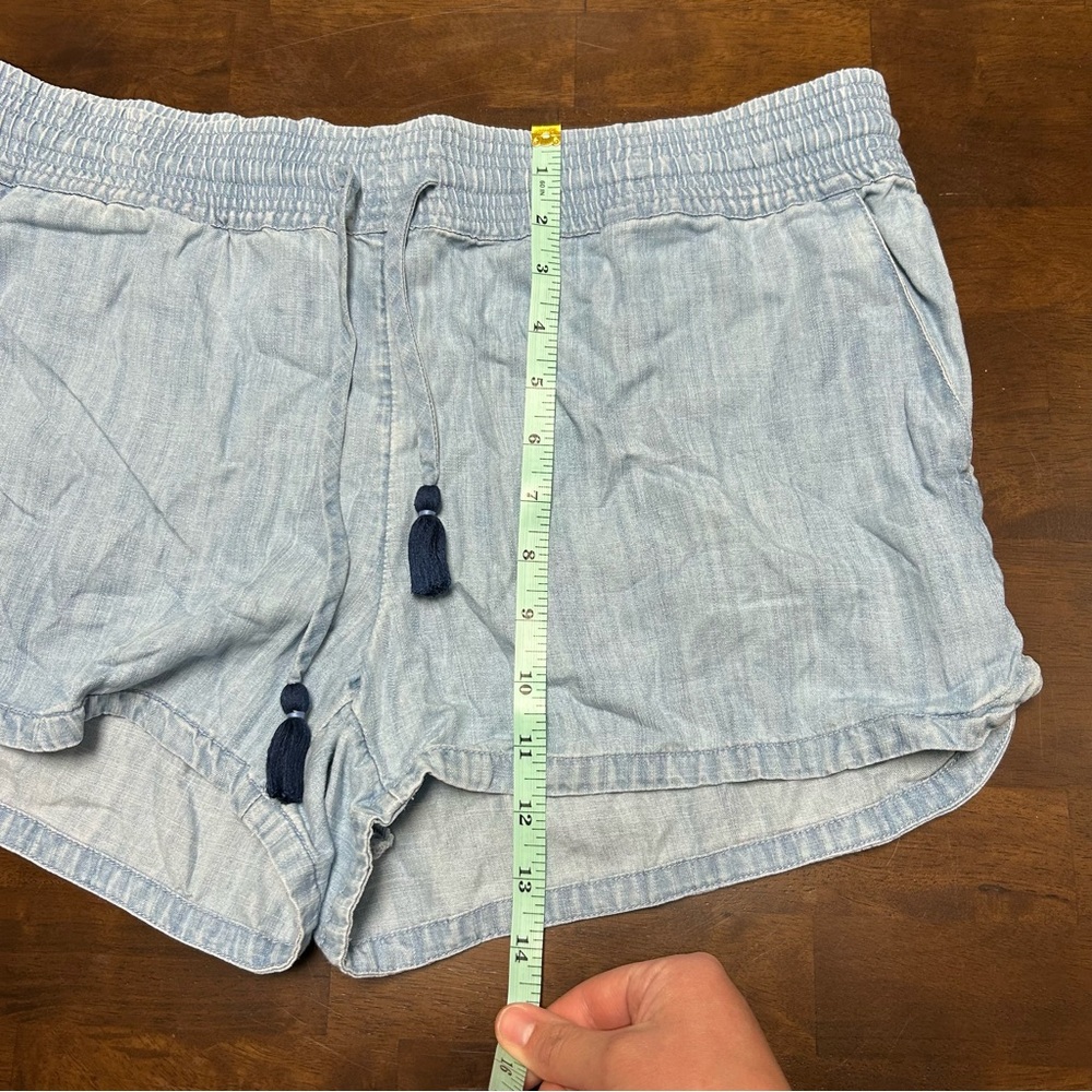 Vineyard Vines Chambray Short with Tassel Ties Size M - Picture 7 of 10
